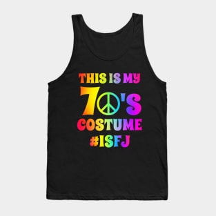 Groovy ISFJ This Is My 70s Costume Halloween Party Retro Vintage Tank Top